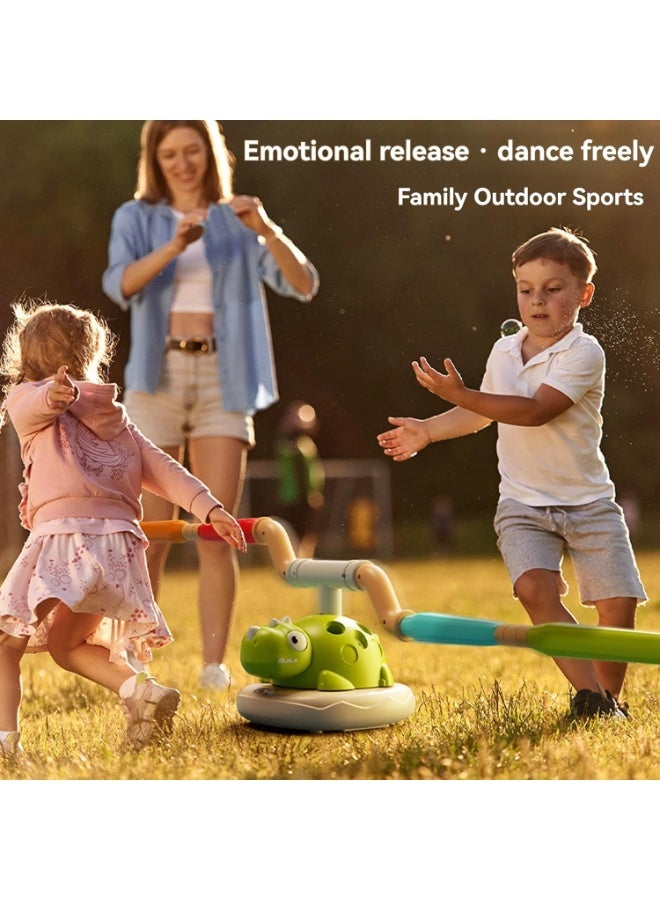 Bukela Dinosaur 3 in 1 Musical Jump, Toss Ring Game Toy and Rocket Launcher for Kids Outdoor Toys with Remote Control, Indoor Outside Birthday Gifts Girls Boys Toys for Ages 6+ - Image 4